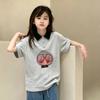 Korean Style Girls' Loose Casual Color Block Polo Shirt - Short Sleeve Summer Top for Kids