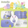 Safe Easter Inflatable Rabbit Cute Inflatable Easter Eggs Easter Rabbit Eggs Balloon  Garden Decor