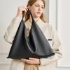 Triangle bag commuter big bag underarm leisure cross-border fashion versatile style first layer cowhide large capacity shoulder tote bag