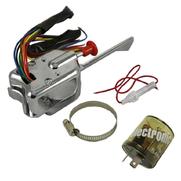 

For P021-TS-HL101 12V Street Hot Rod with Flasher Universal Turn Signal Switch 1