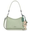 Laurel 19 Seahorse Pendant Silver Metal Logo Leather Shoulder Bag Small Women Shoulder Bag Light-Pistachio CBI04-SVY6O