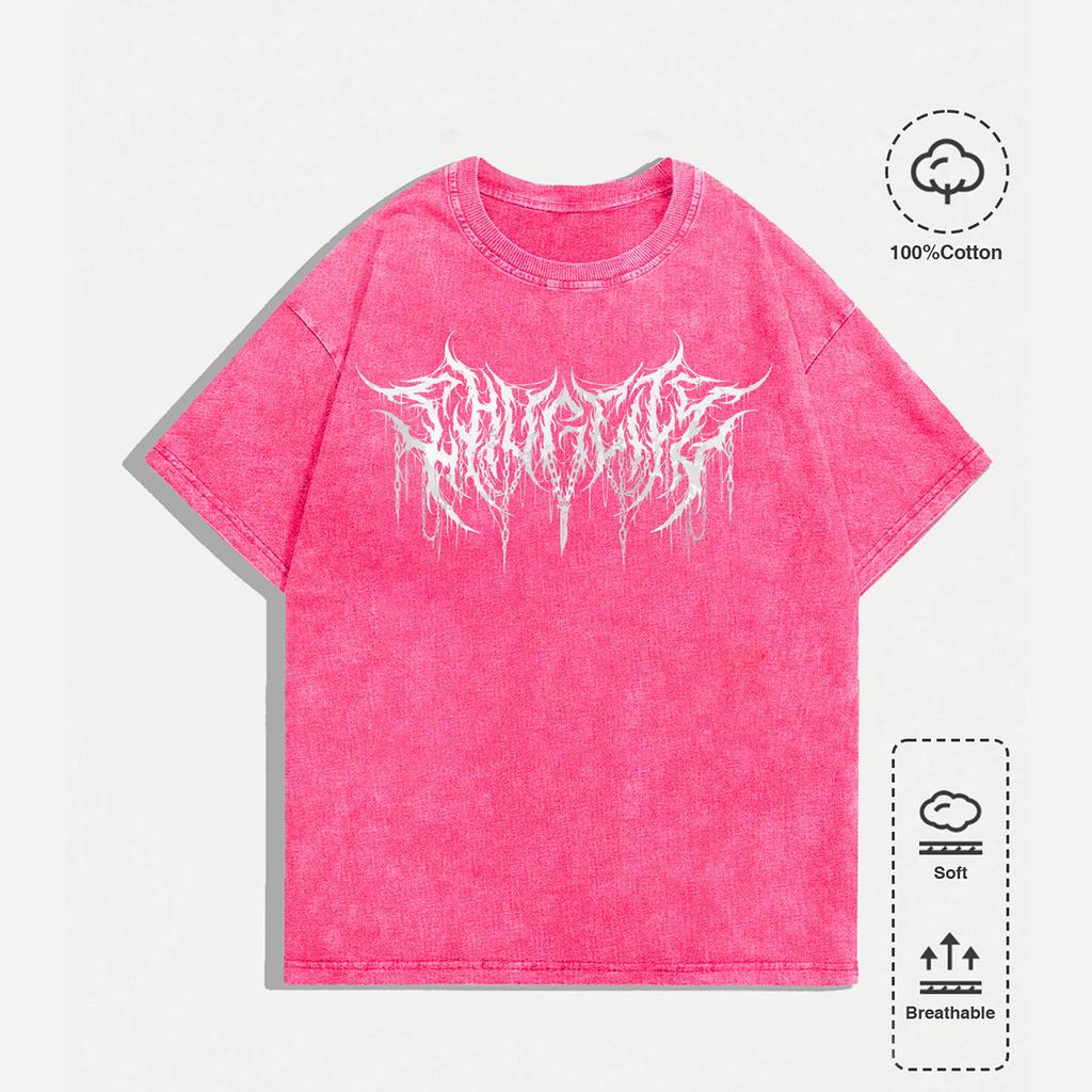 Men's Graphic Tees Shirt Unisex Cotton Oversized T-Shirt Short Sleeve Vintage Streetwear Casual Tee Top