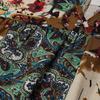 ZANZEA Women Summer Print Casual V-Neck Loose 3/4 Sleeve Long Dress