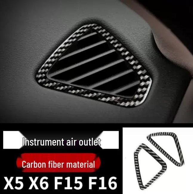 

BMW X5/X6 F15/F16 Модификация интерьера и экстерьера из углеродного волокна Наклейка для украшения центральной консоли, рычага КПП и воздуховодов