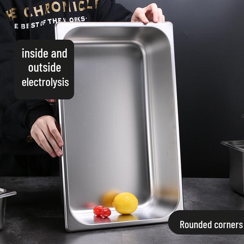 LIJIA FITMENT LJ304 Stainless Steel GN Food Pan with Lid