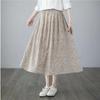 Women's Floral A-Line Skirt, Fresh Summer Style, High-Waisted and Slimming