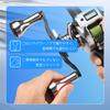 Gomexus Ultra Duralumin Baitcasting Reel Handle with Long Power for Offshore Light Jigging and Tairubber Fishing Knob, 120mm,