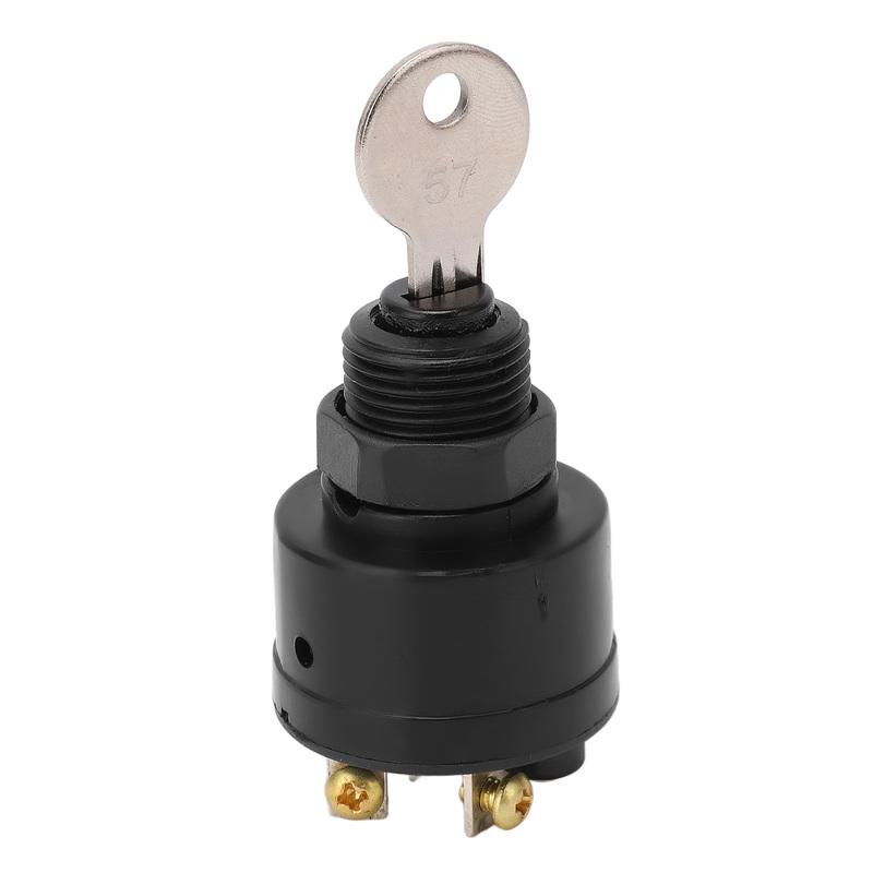 Ignition Switch 393301 3 Position 6 Screw for OMC Inboard Outboard Boat with 2 Keys OEM Replacement Switch