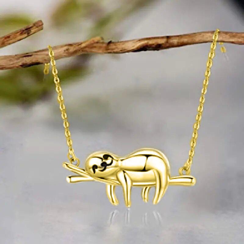 Cao Shi Cute Sloth Necklace - Japanese & Korean Sweet Animal Clavicle Chain