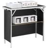 VEVOR Portable Tradeshow Podium Table, 97,5 × 38,5 × 87 cm, Display Exhibition Counter Stand Booth Fair with Wall