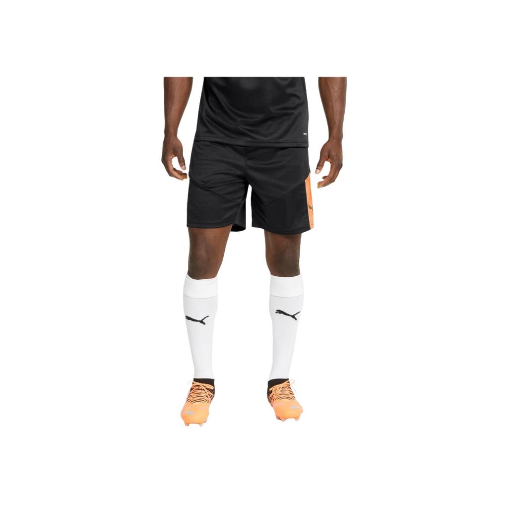 Puma Contrast Logo Print Elastic Waist Casual Breathable Shorts Men Bottoms Black 657952-45