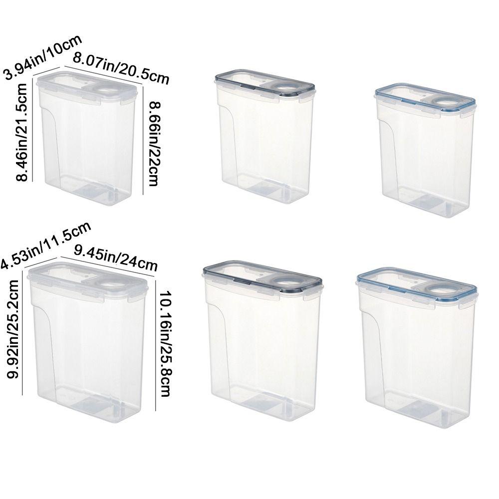 Sealed Cereal Storage Container Plastic Food Storage Box Practical Rice Dispenser Bucket Snacks