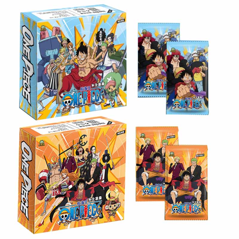 

Карты из коллекции One Piece. Разыскивается коробка-бустер. Редкая коробка-бустер. Игровые карты в стиле аниме.