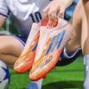 Novas chuteiras de futebol masculinas e femininas, travas longas para jovens, antiderrapantes e resistentes ao desgaste, para jogos de treino, chuteiras de futebol populares