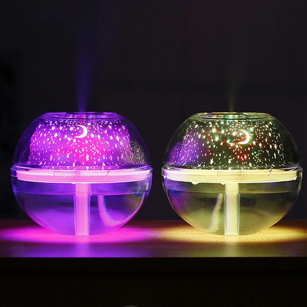 500ML USB 7Colors LED Crystal Projection Diffuser Mist Humidifier Aromatherapy Diffuser for Home Mist Maker