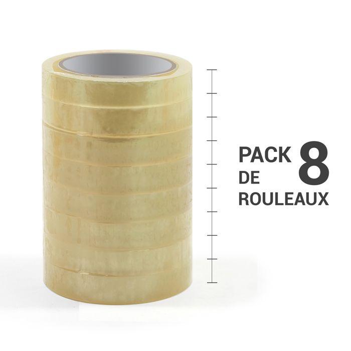 Ruban Adhésif - WAYTEX - Pack De 8 Rouleaux - 19mm X 66m - Epaisseur 50 Microns - Transparent