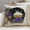 Friendly ZZOFRIENDSS Cushion Cover Breathable and skinfriendly linen pillowcase square removable and washable cushion