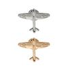 Simple Mini Airplane Brooch Pricked Horse Pin Badge Suit Shirt Accessory