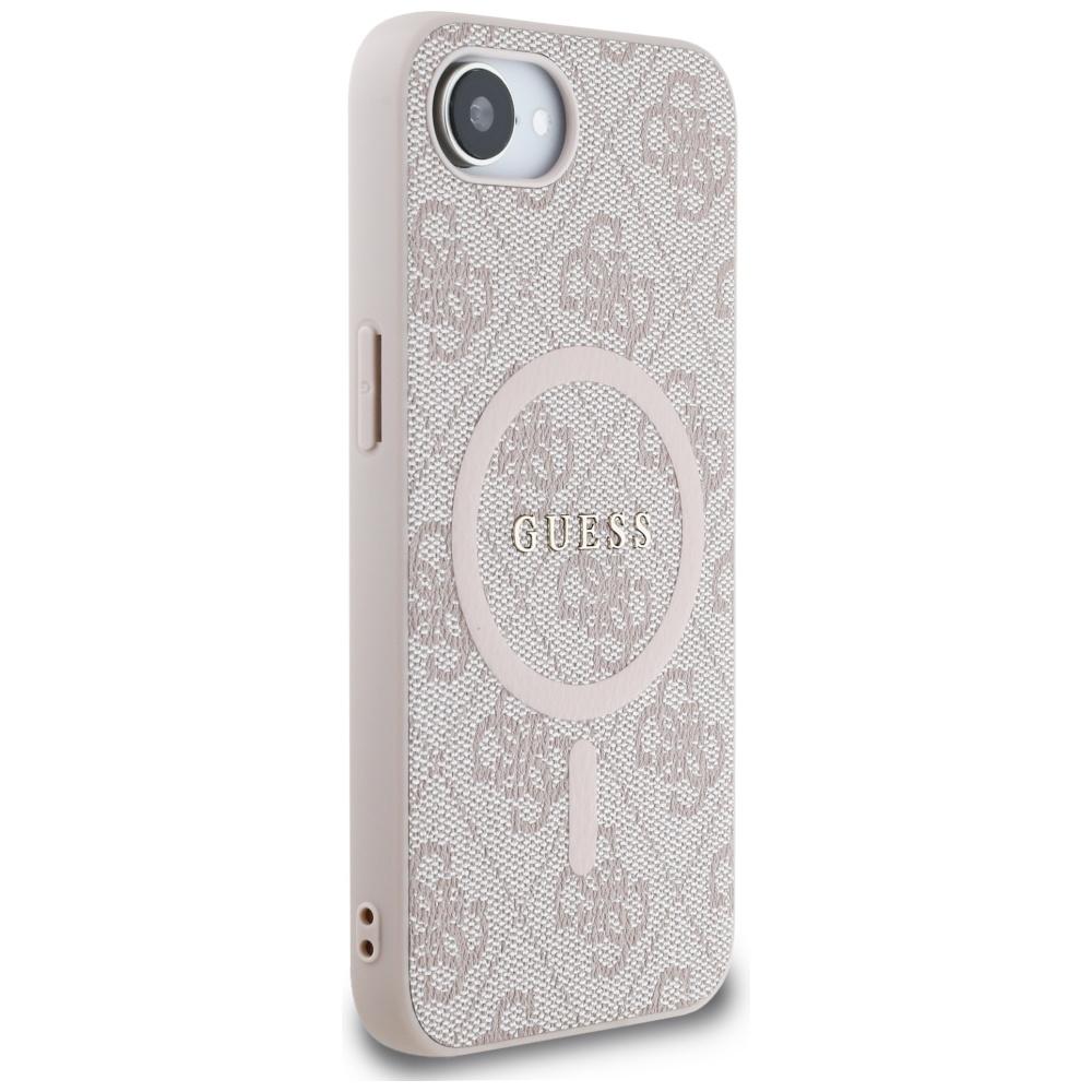 Etui Guess 4G Ring Classic Logo Magsafe  Do Iphone 16E Różowy