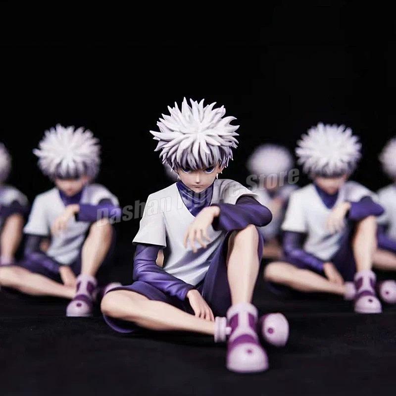 PG Hunter×Hunter GON FREECSS Killua Zoldyck Action Figure Noodle Stopper Anime Killua Figure Statue Car Ornaments PVC Model Toys