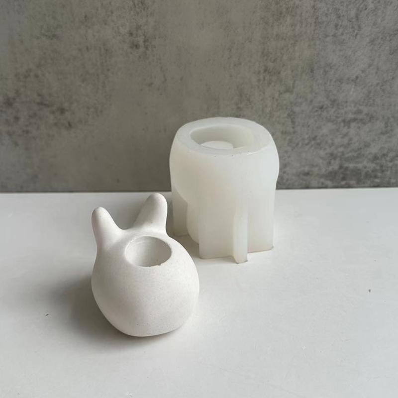 Handmade Silicone Candle Holder Mold Epoxy Resin Casting Mould for  Shaped Aromatherapy Candleholders Making