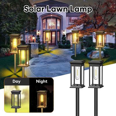 Solar Garden Light Outdoor Courtyard Lamp Ip65 Waterproof RGB Warm Light for Garden Yard Lawn Backyard Landscape Porch Decor