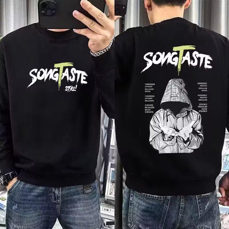 

Men s Autumn Fashion Oversized Crew Neck Long Sleeve Sweatshirt XL