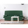 3-seater Click Clack Bench - 100% Cotton Fabric Green - Contemporary Style - L 190 X D92 Cm - MILA