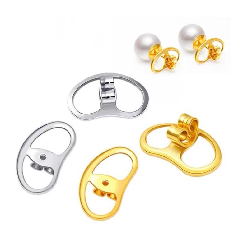 4pcs Earring Stoppers Backings Pierced Safety for Ear Studs Big Earring Lifters