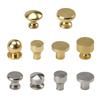 Gold Cupboard Knob Round Drawer Door Handle Simple Cabinet Drawer Knob  for Home