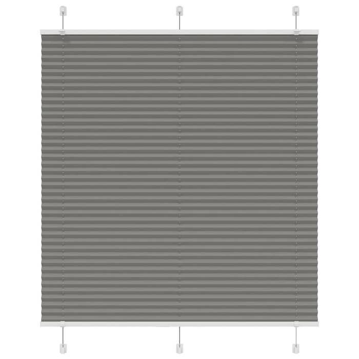VidaXL Store plissé anthracite 120x100 cm largeur du tissu 119,4 cm, store plissé de fenêtre, store accordéon, store plissé 4015079