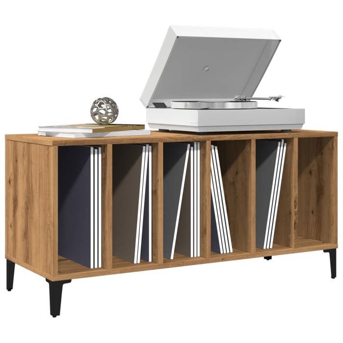 VidaXL Record Cabinet Artisan Oak 100x38x48cm Engineered Wood, Storage Cabinet for Records, Sideboard for 857170