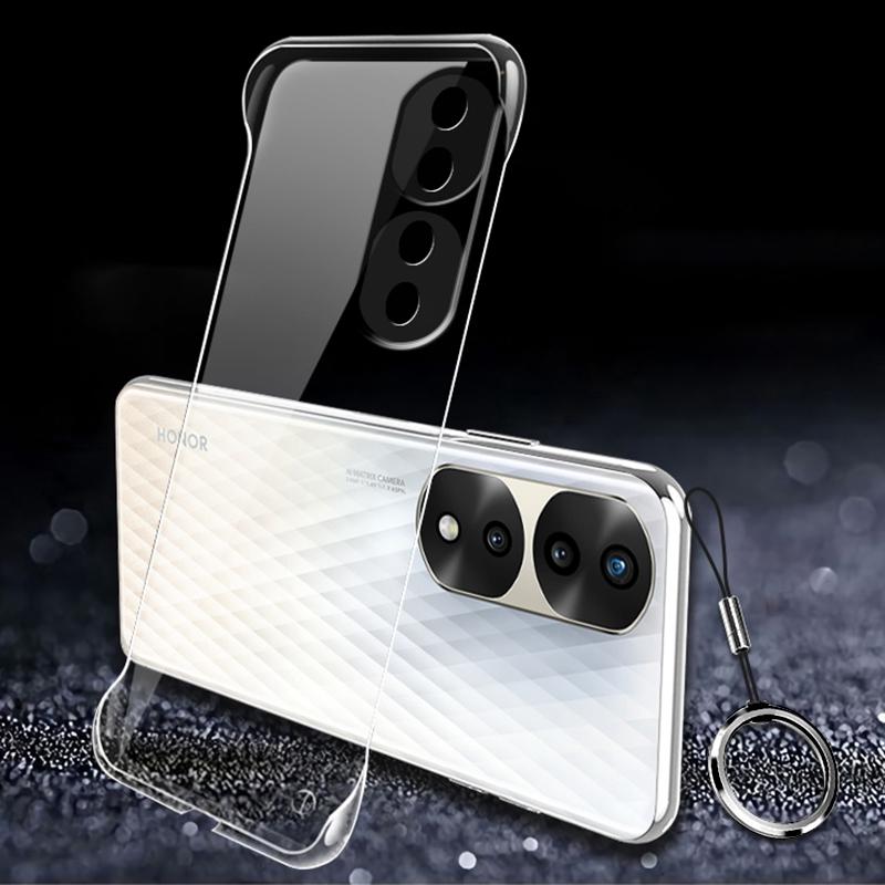 

Безрамочный Чехол Для Телефона Для Honor 90 Pro Honor90 Матовый Чехол Жесткий ПК Защита Ударопрочный Чехол-Кольцо Для Honor 90 80 70 Pro Plus For Honor 90