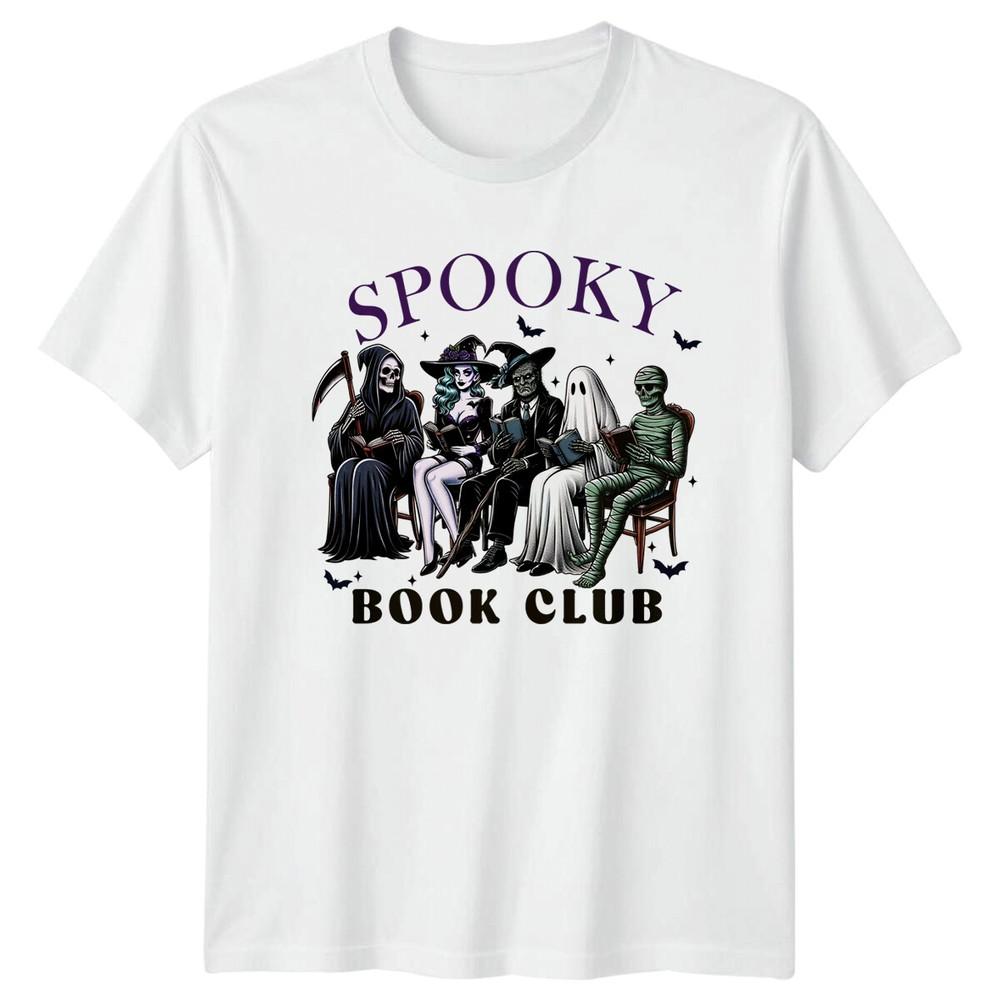 Spooky Book Club Halloween Reading Graphic Unisexs Unisexs Unisex TShirt S