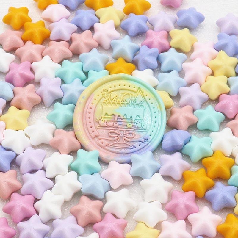 100pcs Colorful Star Wax for Sealing Seal Beads Wax Seal Stamp Set DIY Scrapbooking Material and Crafts Invitation Decoration 21