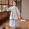 Huatiacai Blossom Girls' Embroidered Hanfu Set
