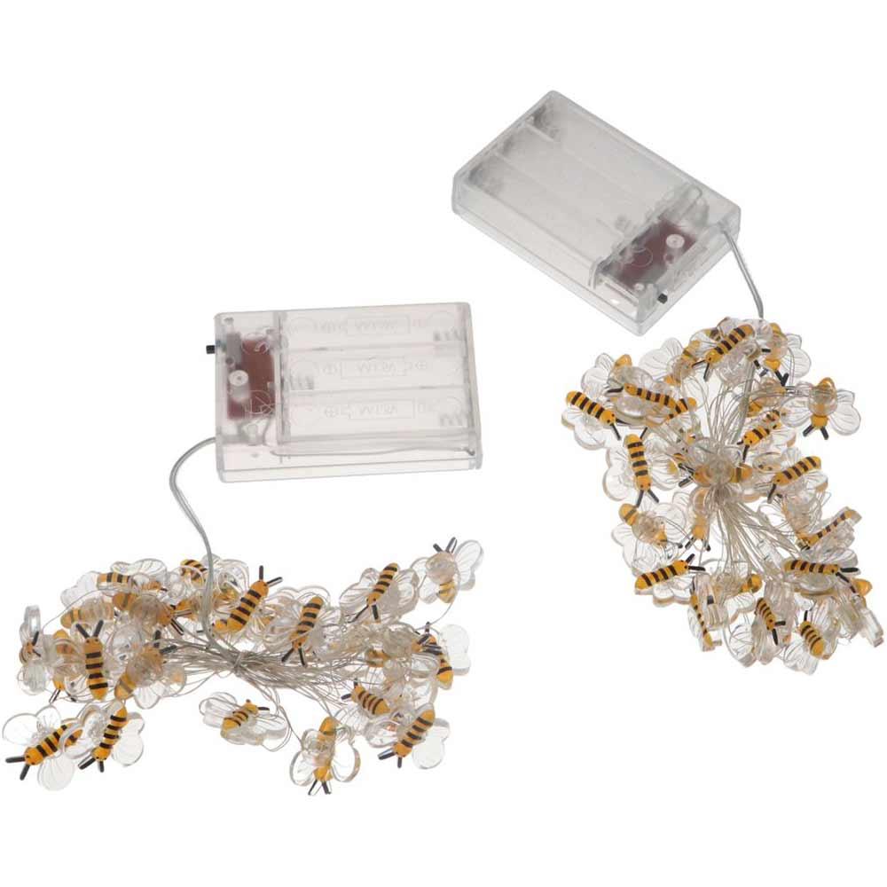Cute Animal Atmosphere Lamp 2/3M Fairy Light Bee Shaped LED String Lights  Christmas Garlands