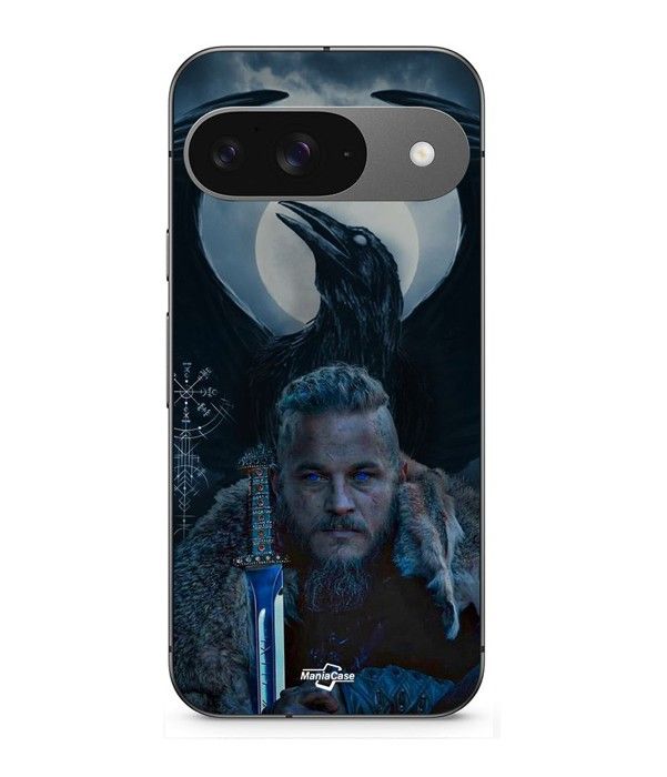 Case - MANIACASE - Google Pixel 9 - Soft - Black - Raven Pattern