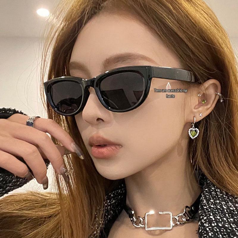 Trendy Korean G-Style Sunglasses for Men & Women, Slimming Big Face Anti-UV