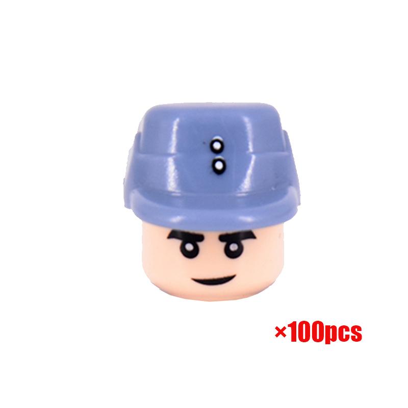 100PCS World War II Military Mini Figures Set - WW2 Eight Nations Soldiers Building Blocks - DIY Army Battle Scene Educational Toys