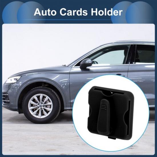 Car Card Holder Black ABS Car Sun Visor Card Car Sun Visor Cards Holder Glasses