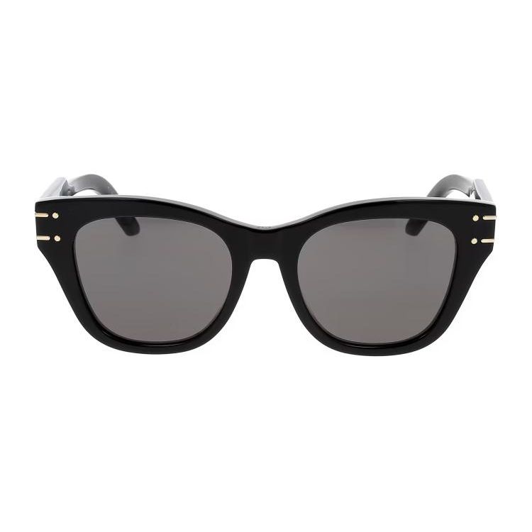 Dior Logo Cat Eye Sunglasses Men Sunglasses Black DIORSIGNATUREB4I