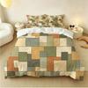 New Design Contrasting Checkerboard Printed Coreless Down Duvet Cover Set,Multi Size Bedding Decoration,Machine Washable