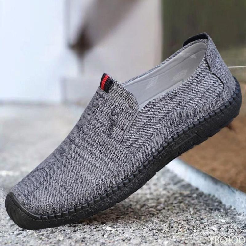 New Men's Cloth Shoes Breathable Comfortable Linen Footwear Trendy Versatile Flats Casual Lightweight Male Shoes Homme Zapatos