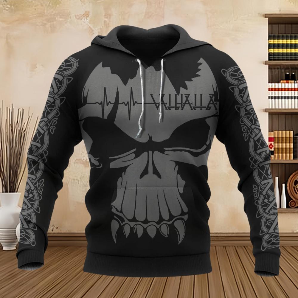 Nové Mikiny Punk 3D Potisk Lebky Vintage Sport Street Kolo Běh Unisex Grafické Mikiny Podzim Tělocvična Dlouhý Rukáv Tričko