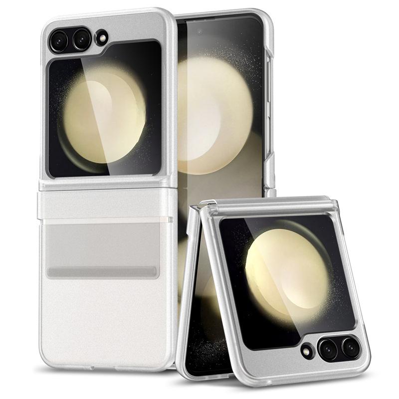 Matte Wrist Strap Hinge Full Protection Hard Case for Samsung Galaxy Z Flip 7 / 7 FE / Flip 6 5 4 3 Folding Wristband Cover