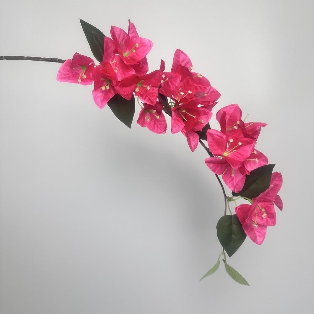1PC Realistic Artificial Flowers UV Resistant Fake Silk Silk Bougainvillea Climbing Plant 80cm Long Trailing Bougainvillea Vines