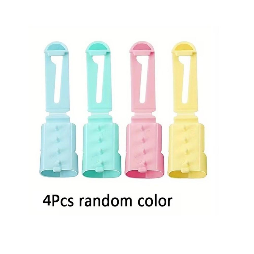 

4Pcs Adjustable Yarn Guide Finger Holder Set Plastic DIY Crafts Knitting Thimble Finger Holders Handcraft Separated Yarns Tools светло-серый