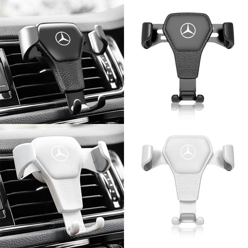JMNZX1 Car Emblem Specific Car Mount GPS Phone stand Vent Clip Stickers For Mercedes Benz GLE GLC A B C E Class W176 W246 W205 W213