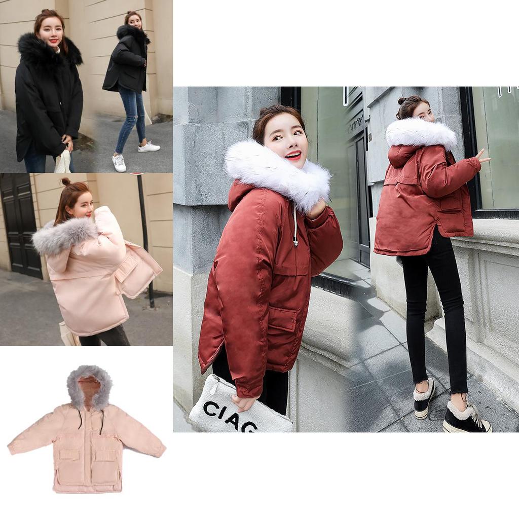 Premium Women Short Warm Coat With Hoodies For Cozy Winter Parkas Fashion